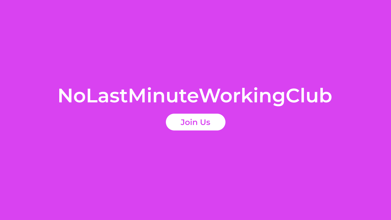 NoLastMinuteWorkingClub